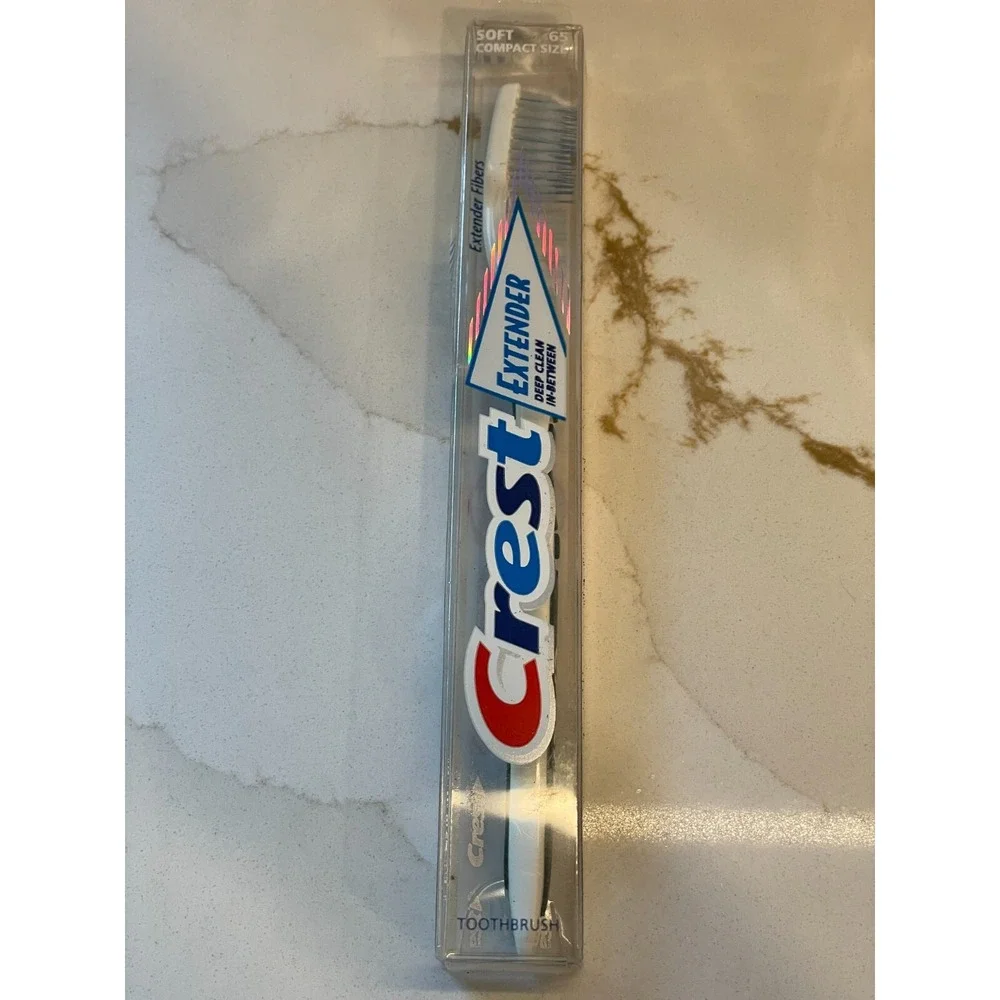 Vintage Crest Extender Deep Clean Inbetween Toothbrush Soft 65 New Old Stock